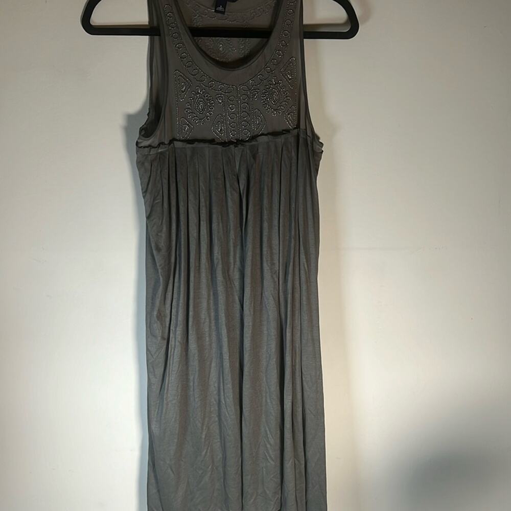 Banana Republic dress size small in light green/ gray